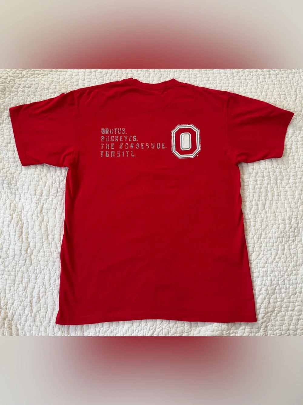 Nike Red Ohio State Athletics Short Sleeve Tee